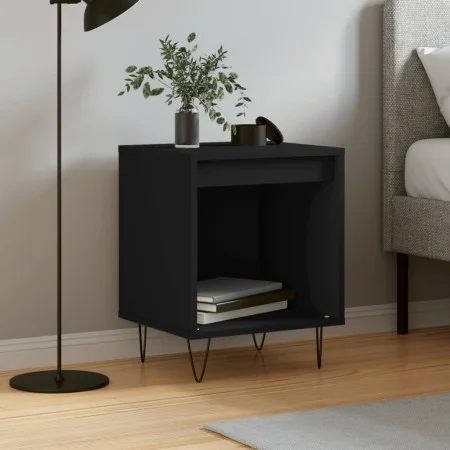 Nachttisch aus Holzwerkstoff schwarz 40x35x50 cm von , Nachttische - Ref: Foro24-830718, Preis: 34,79 €, Rabatt: %