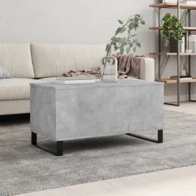 Mesa de centro madera contrachapada gris hormigón 90x44,5x45 cm de , Mesas de centro - Ref: Foro24-830984, Precio: 66,07 €, D...