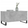 Mesa de centro madera contrachapada gris hormigón 90x44,5x45 cm