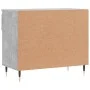 Mueble zapatero madera contrachapada gris hormigón 70x36x60 cm de , Zapateros y organizadores de calzado - Ref: Foro24-831432...