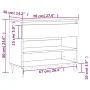 Mueble zapatero madera contrachapada gris hormigón 70x36x60 cm de , Zapateros y organizadores de calzado - Ref: Foro24-831432...