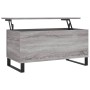 Sonoma Couchtisch aus grauem Sperrholz 90x44,5x45 cm von , Couchtisch - Ref: Foro24-830986, Preis: 66,71 €, Rabatt: %