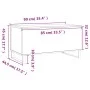 Gray Sonoma plywood coffee table 90x44.5x45 cm by , Coffee table - Ref: Foro24-830986, Price: 63,72 €, Discount: %