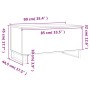 Sonoma Couchtisch aus grauem Sperrholz 90x44,5x45 cm von , Couchtisch - Ref: Foro24-830986, Preis: 66,71 €, Rabatt: %