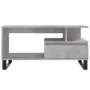 Mesa de centro madera contrachapada gris hormigón 90x49x45 cm de , Mesas de centro - Ref: Foro24-831032, Precio: 73,12 €, Des...