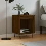 Mesita de noche madera de ingeniería marrón roble 40x35x50 cm de , Mesitas de noche - Ref: Foro24-830730, Precio: 33,66 €, De...