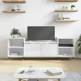 Sperrholz TV-Möbel glänzend weiß 160x35x55 cm von , TV-Möbel - Ref: Foro24-831334, Preis: 92,63 €, Rabatt: %