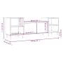 Sperrholz TV-Möbel glänzend weiß 160x35x55 cm von , TV-Möbel - Ref: Foro24-831334, Preis: 92,63 €, Rabatt: %