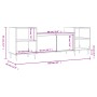 Sperrholz TV-Möbel glänzend weiß 160x35x55 cm von , TV-Möbel - Ref: Foro24-831334, Preis: 93,79 €, Rabatt: %