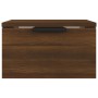 Wall-mounted bedside table in brown oak color, 34x30x20 cm by , Lockers and storage cabinets - Ref: Foro24-817091, Price: 32,...