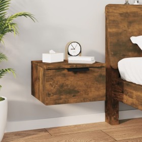 Wandnachttisch aus geräucherter Eiche 34x30x20 cm von , Schließfächer und Lagerschränke - Ref: Foro24-817087, Preis: 26,12 €,...