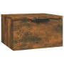 Wandnachttisch aus geräucherter Eiche 34x30x20 cm von , Schließfächer und Lagerschränke - Ref: Foro24-817087, Preis: 26,12 €,...