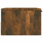 Wandnachttisch aus geräucherter Eiche 34x30x20 cm von , Schließfächer und Lagerschränke - Ref: Foro24-817087, Preis: 26,12 €,...