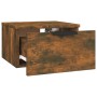 Wandnachttisch aus geräucherter Eiche 34x30x20 cm von , Schließfächer und Lagerschränke - Ref: Foro24-817087, Preis: 26,12 €,...