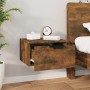 Wandnachttisch aus geräucherter Eiche 34x30x20 cm von , Schließfächer und Lagerschränke - Ref: Foro24-817087, Preis: 26,12 €,...