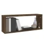 6 wall-mounted cubic shelves oak wood brown 60x15x23 cm by , Shelves and shelves - Ref: Foro24-815932, Price: 52,14 €, Discou...