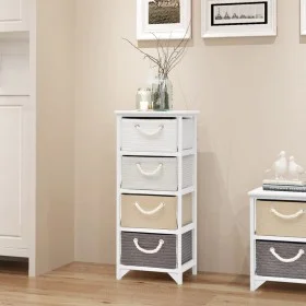 Storage cabinet with 4 wooden drawers by vidaXL, Lockers and storage cabinets - Ref: Foro24-242890, Price: 110,40 €, Discount: %