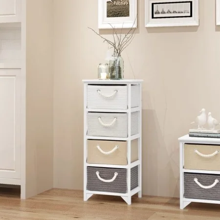 Storage cabinet with 4 wooden drawers by vidaXL, Lockers and storage cabinets - Ref: Foro24-242890, Price: 106,30 €, Discount: %