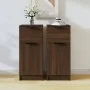 Sideboards 2 Stk. Sperrholz braune Eiche 30x30x70 cm von , Sideboards - Ref: Foro24-817005, Preis: 75,20 €, Rabatt: %