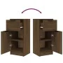 Sideboards 2 Stk. Sperrholz braune Eiche 30x30x70 cm von , Sideboards - Ref: Foro24-817005, Preis: 75,20 €, Rabatt: %