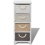 Storage cabinet with 4 wooden drawers by vidaXL, Lockers and storage cabinets - Ref: Foro24-242890, Price: 124,33 €, Discount: %