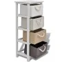 Storage cabinet with 4 wooden drawers by vidaXL, Lockers and storage cabinets - Ref: Foro24-242890, Price: 106,30 €, Discount: %