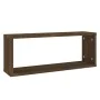 Kubische Wandregale 2 Stück braunes Eichenholz 60x15x23 cm von , Regale und Regale - Ref: Foro24-815930, Preis: 25,98 €, Raba...