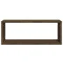 Kubische Wandregale 2 Stück braunes Eichenholz 60x15x23 cm von , Regale und Regale - Ref: Foro24-815930, Preis: 25,98 €, Raba...