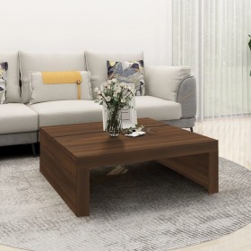 Mesa de centro madera contrachapada marrón roble 100x100x35 cm de , Mesas de centro - Ref: Foro24-815998, Precio: 79,71 €, De...