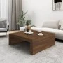 Mesa de centro madera contrachapada marrón roble 100x100x35 cm de , Mesas de centro - Ref: Foro24-815998, Precio: 78,32 €, De...