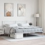 Metallbettgestell mit weißem Kopfteil 193x203 cm von , Betten und Lattenroste - Ref: Foro24-372332, Preis: 99,67 €, Rabatt: %