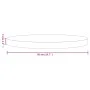 Runde Tischplatte aus massivem Kiefernholz weiß Ø50x3 cm von , Tischplatten - Ref: Foro24-833662, Preis: 35,66 €, Rabatt: %