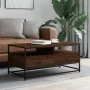 Engineered wood coffee table in brown oak, 100x51x45 cm by , Coffee table - Ref: Foro24-835288, Price: 82,41 €, Discount: %