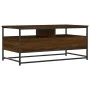 Engineered wood coffee table in brown oak, 100x51x45 cm by , Coffee table - Ref: Foro24-835288, Price: 82,41 €, Discount: %