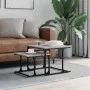 Stackable coffee table set, 2 pieces, engineered wood, Sonoma gray by , Coffee table - Ref: Foro24-833371, Price: 43,61 €, Di...