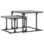 Stackable coffee table set, 2 pieces, engineered wood, Sonoma gray by , Coffee table - Ref: Foro24-833371, Price: 43,61 €, Di...