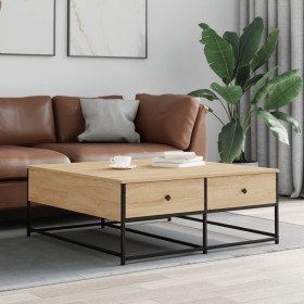 Center table made of Sonoma oak engineered wood 100x99x40 cm by , Coffee table - Ref: Foro24-835295, Price: 77,02 €, Discount: %