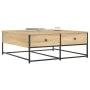 Mesa de centro madera de ingeniería roble Sonoma 100x99x40 cm de , Mesas de centro - Ref: Foro24-835295, Precio: 75,26 €, Des...