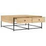 Mesa de centro madera de ingeniería roble Sonoma 100x99x40 cm de , Mesas de centro - Ref: Foro24-835295, Precio: 75,26 €, Des...