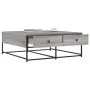 Mesa de centro madera de ingeniería gris Sonoma 100x99x40 cm de , Mesas de centro - Ref: Foro24-835297, Precio: 77,48 €, Desc...