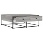 Mesa de centro madera de ingeniería gris Sonoma 100x99x40 cm de , Mesas de centro - Ref: Foro24-835297, Precio: 77,48 €, Desc...