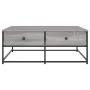 Mesa de centro madera de ingeniería gris Sonoma 100x99x40 cm de , Mesas de centro - Ref: Foro24-835297, Precio: 77,48 €, Desc...