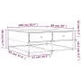 Mesa de centro madera de ingeniería gris Sonoma 100x99x40 cm de , Mesas de centro - Ref: Foro24-835297, Precio: 77,48 €, Desc...
