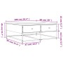 Mesa de centro madera de ingeniería gris Sonoma 100x99x40 cm by , Coffee table - Ref: Foro24-835297, Price: 78,44 €, Discount: %