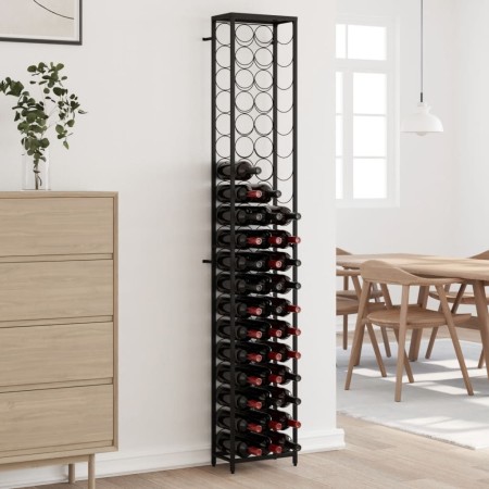 Weinregal für 57 Flaschen Schmiedeeisen schwarz 34x18x200 cm von , Weinregale - Ref: Foro24-358366, Preis: 95,97 €, Rabatt: %