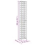 Wrought iron black wine rack for 57 bottles, 34x18x200 cm. by , Wine racks - Ref: Foro24-358366, Price: 95,97 €, Discount: %