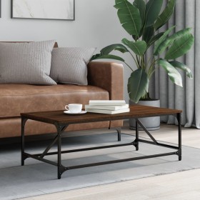 Mesa de centro madera contrachapada marrón roble 100x50x35 cm de , Mesas de centro - Ref: Foro24-835333, Precio: 45,57 €, Des...