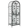 Black wrought iron wine rack for 41 bottles, measuring 45x36x120 cm. by , Wine racks - Ref: Foro24-358370, Price: 143,19 €, D...