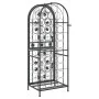 Black wrought iron wine rack for 41 bottles, measuring 45x36x120 cm. by , Wine racks - Ref: Foro24-358370, Price: 143,19 €, D...