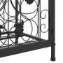 Black wrought iron wine rack for 41 bottles, measuring 45x36x120 cm. by , Wine racks - Ref: Foro24-358370, Price: 143,19 €, D...